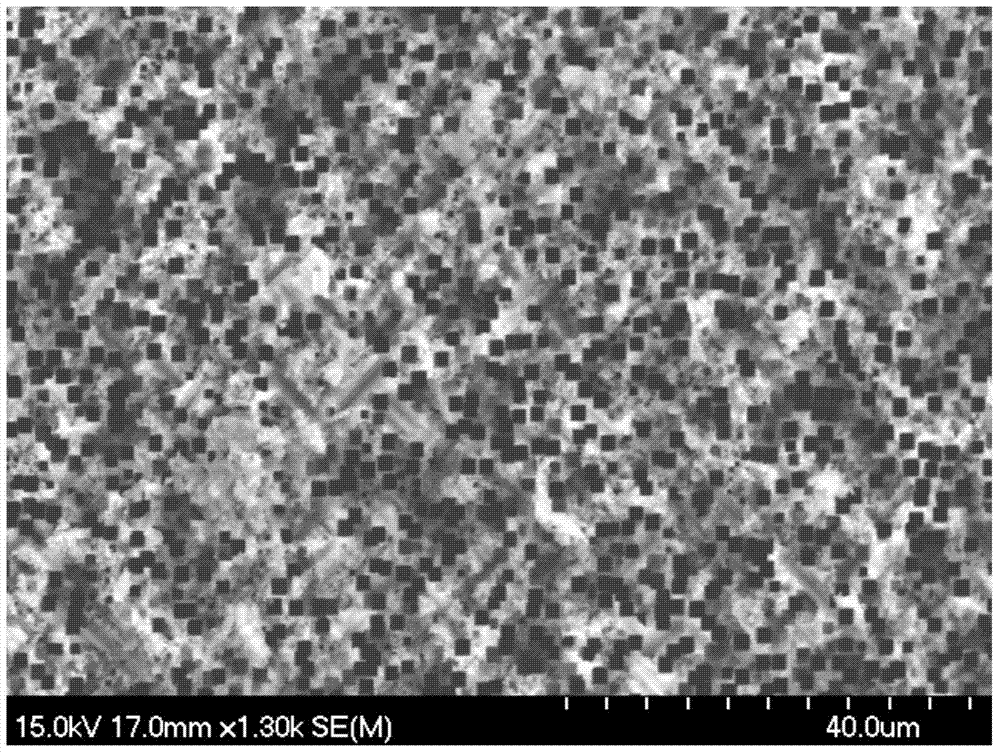 Wet process chemical preparation method for black silicon with pointed-cone-shaped surface