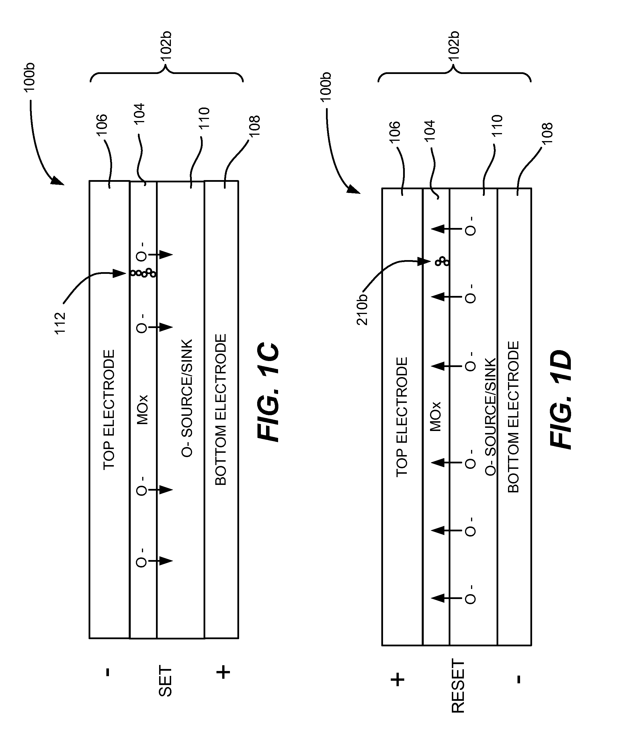 Multi-level memory arrays with memory cells that employ bipolar storage elements and methods of forming the same