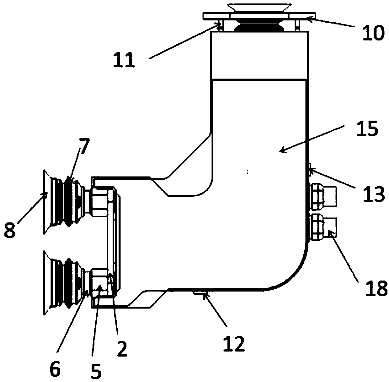 Dynamic grabbing device applicable to mechanical arm