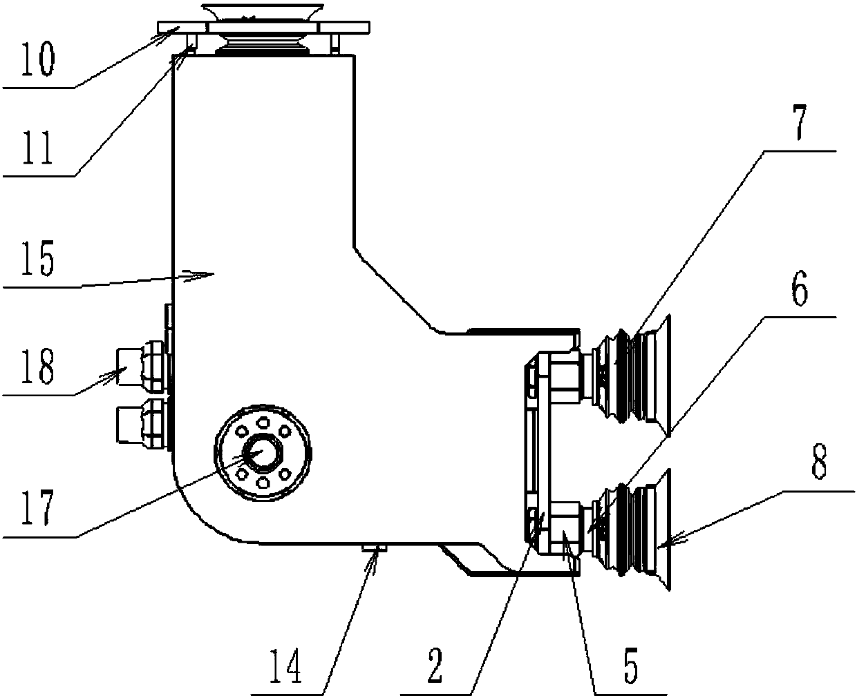 Dynamic grabbing device applicable to mechanical arm