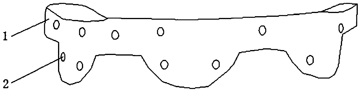 Individual lower jawbone navigation registration guide plate and registration method thereof