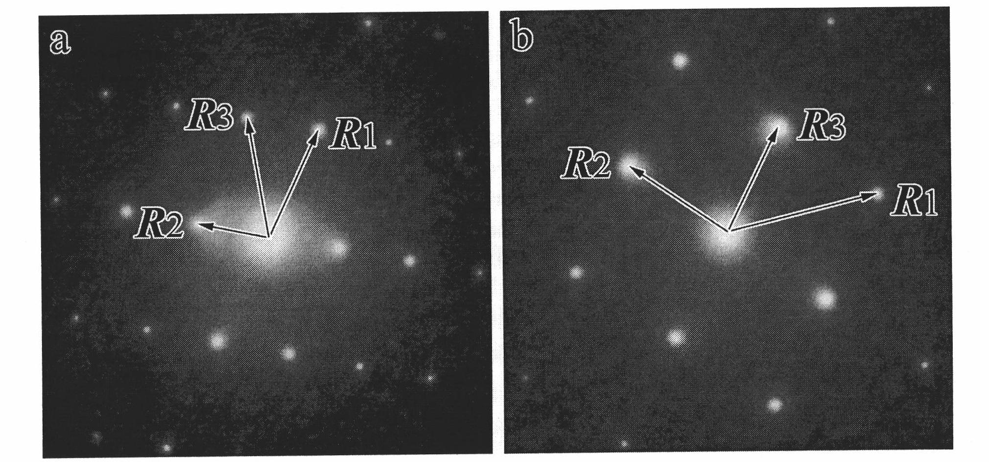 Method for reconstructing unknown nanophase Bravais lattice by single crystal electron diffraction patterns