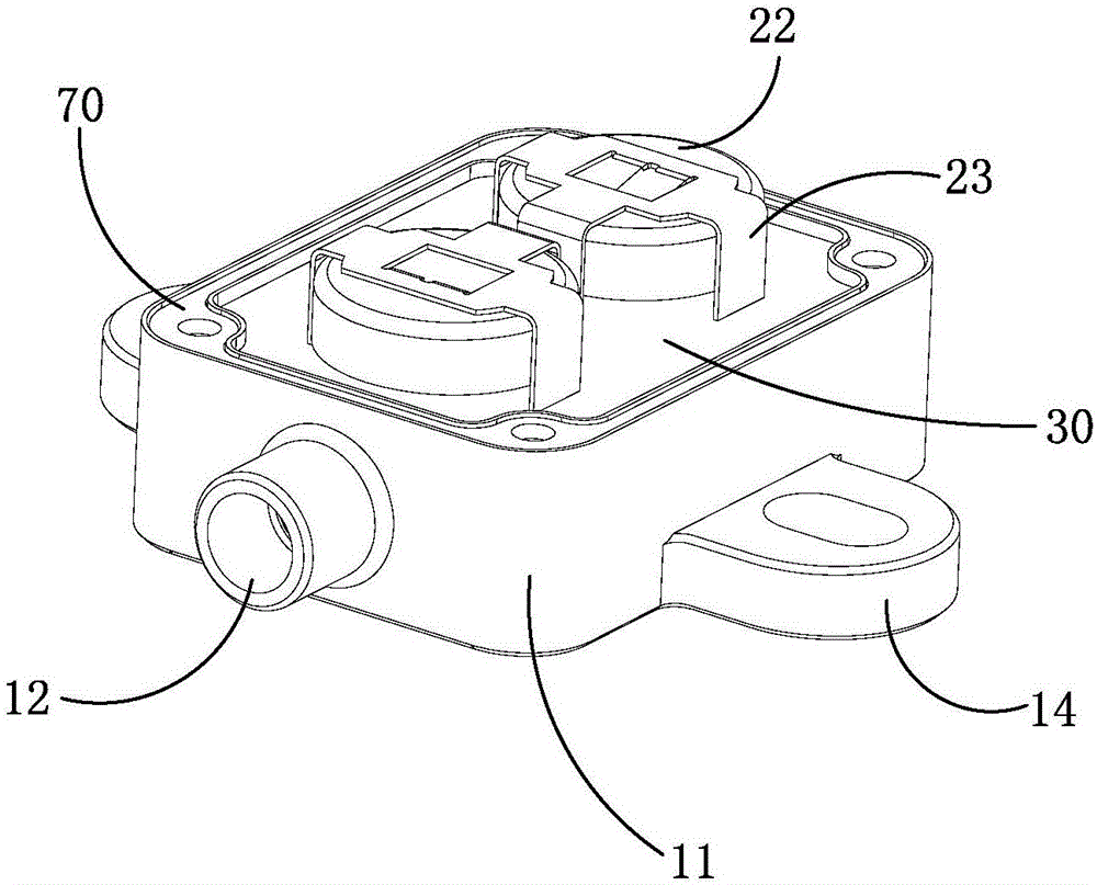 Main and standby type double tire pressure sensor