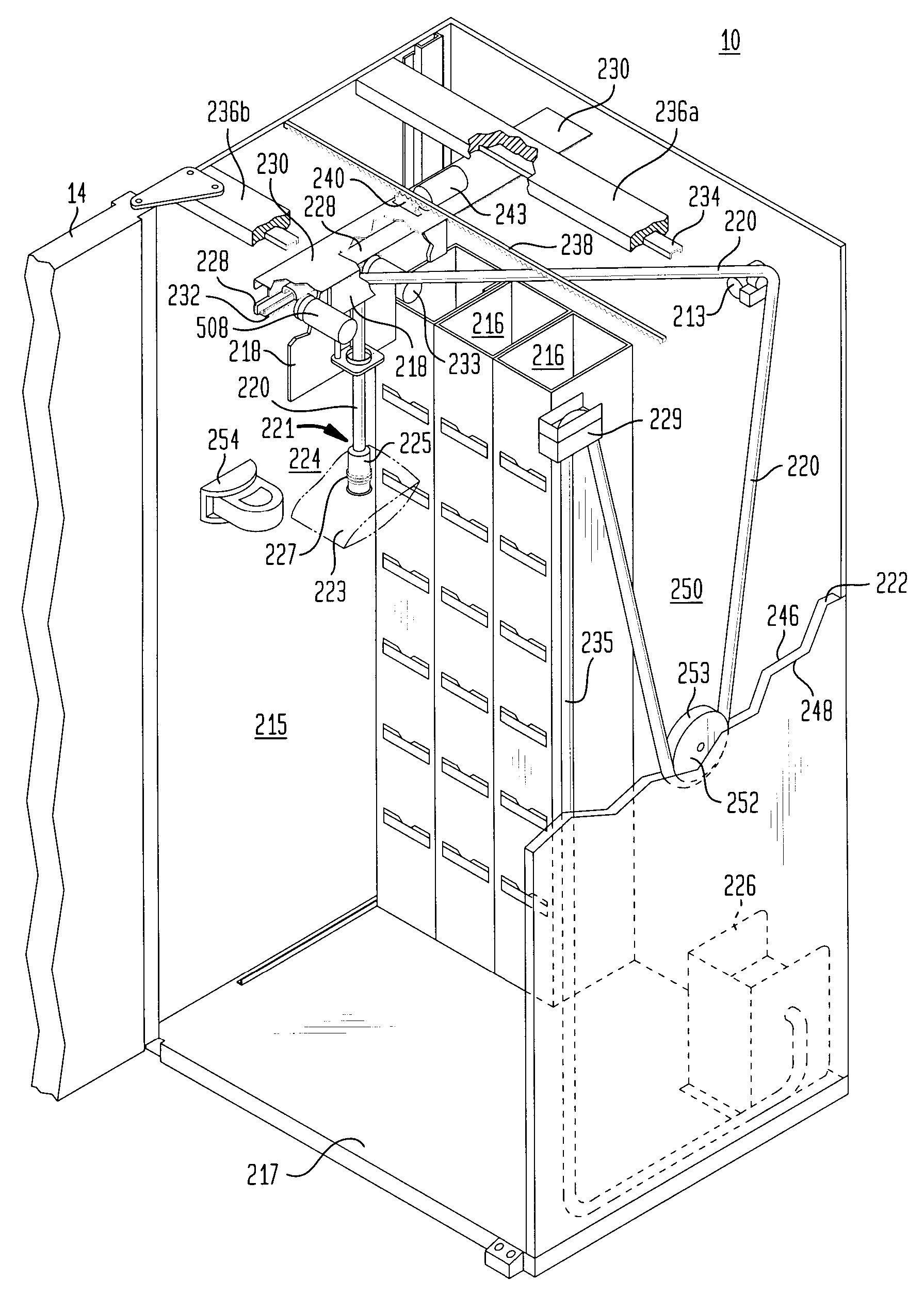 Method and apparatus for including article identification in an article handling device