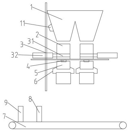 Automatic quantitative packaging device and packaging method thereof