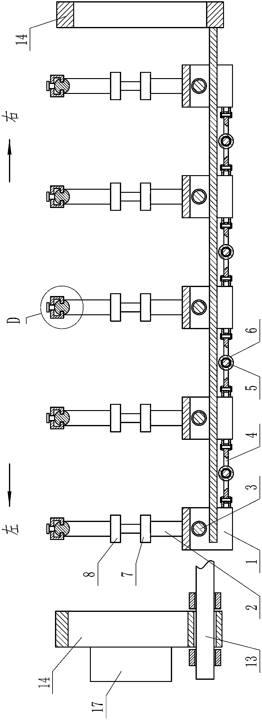 Fixing frame used for correcting scoliosis