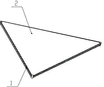 Radome unit with buckling connection structure