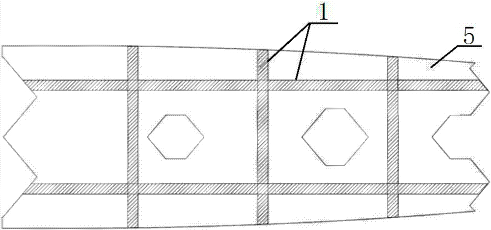 Metallic conduction network of composite airplane