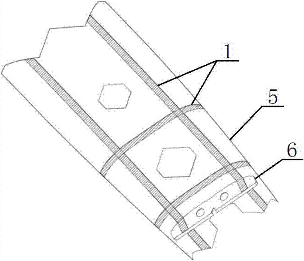 Metallic conduction network of composite airplane