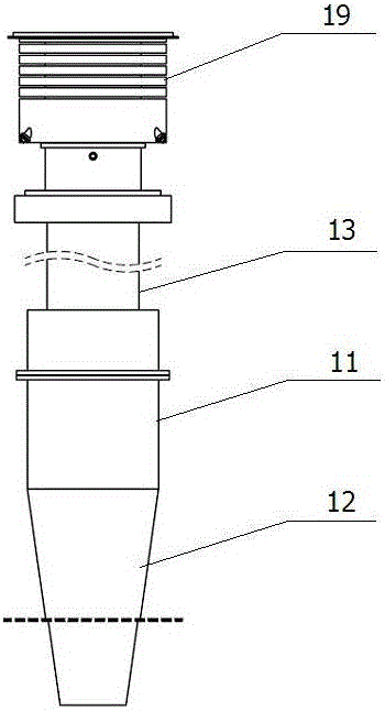 Interface coupling system between accelerator and windowless spallation target and liquid level stabilization method