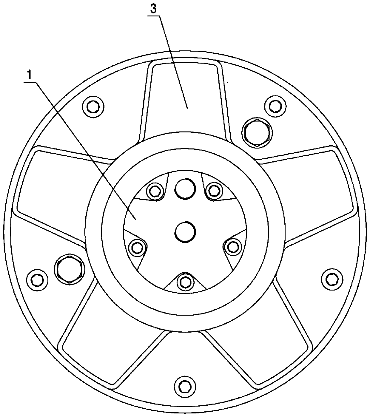 Novel oscillating cylinder mechanism for hydraulic motor