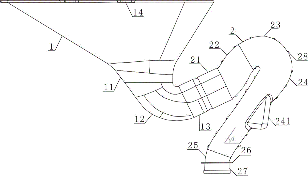 Toilet sewage discharging structure