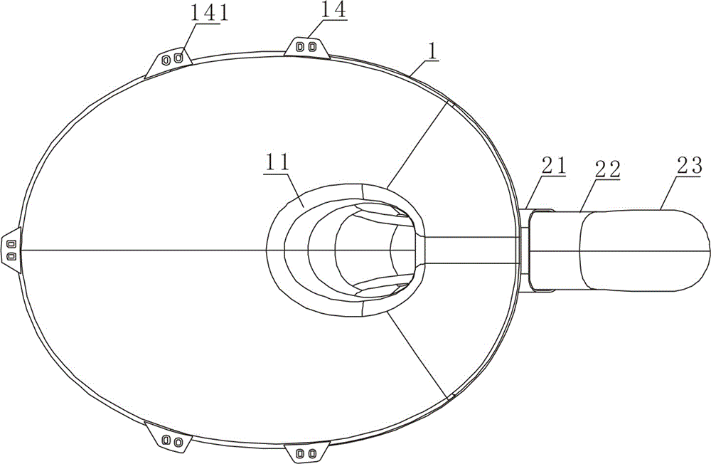 Toilet sewage discharging structure