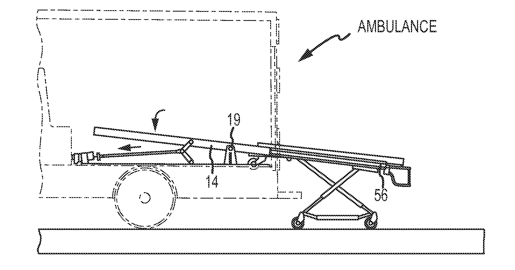 System and method for transferring a wheeled load into a transport vehicle