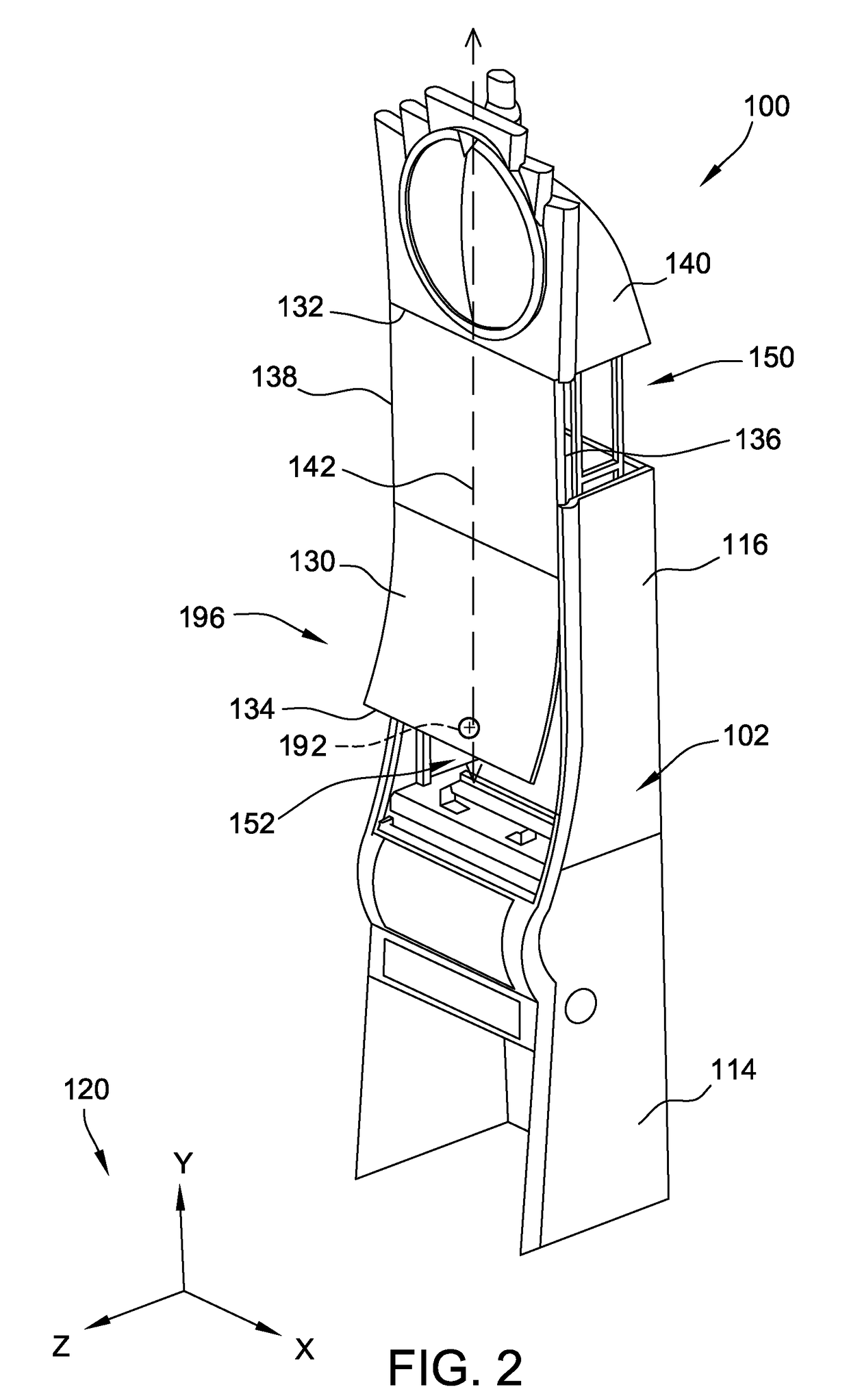 Gaming machine including display transition system