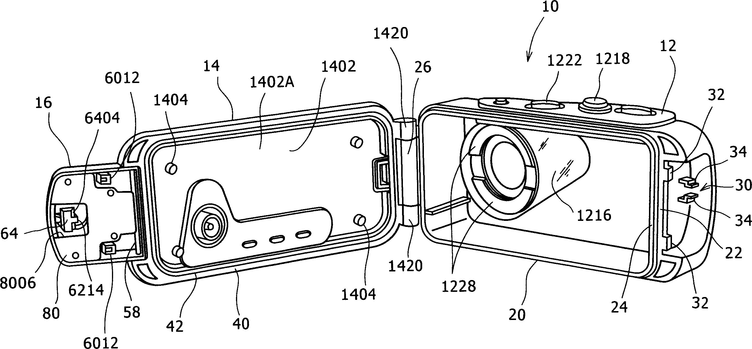 Water-resistant case for electronic devices