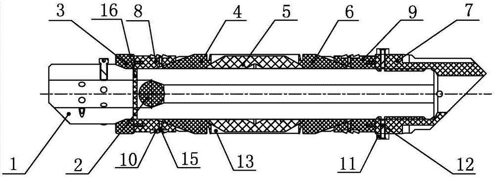 Ceramic slip composite bridge plug