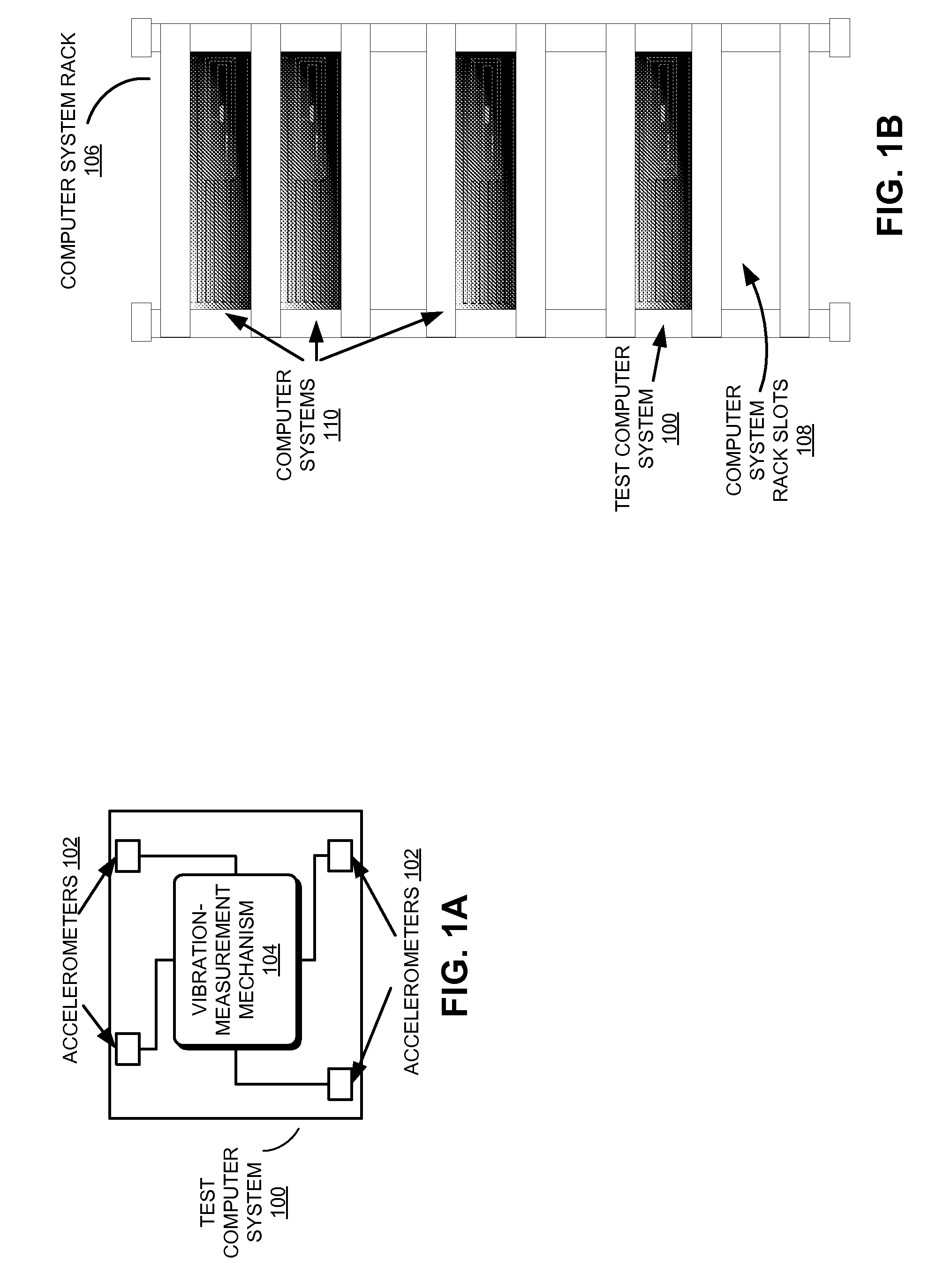 Generating a composite vibration profile for a computer system