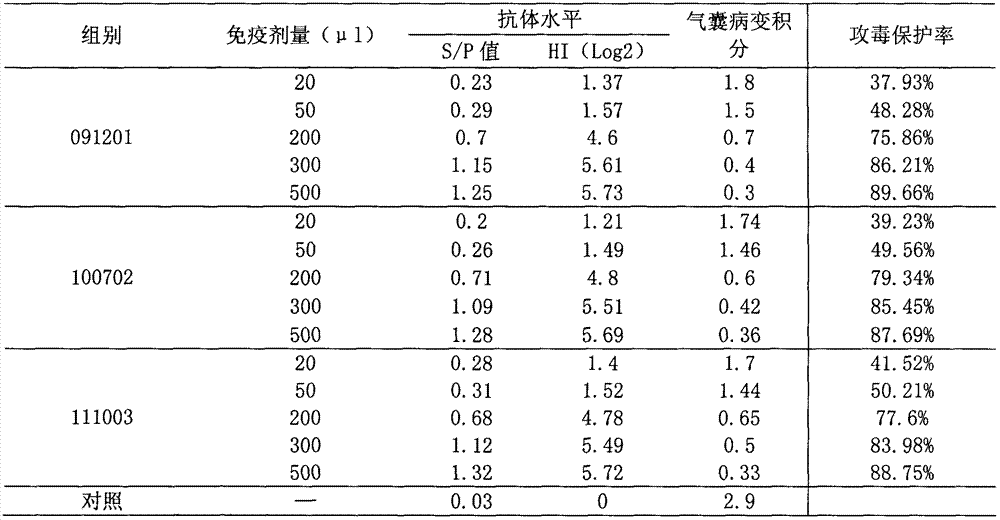 Efficacy test method of mycoplasma gallisepticum inactivated vaccine and application thereof