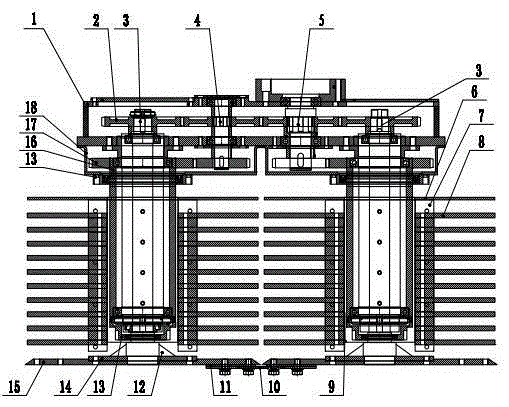 A cutting and conveying integrated device for a sugarcane harvester