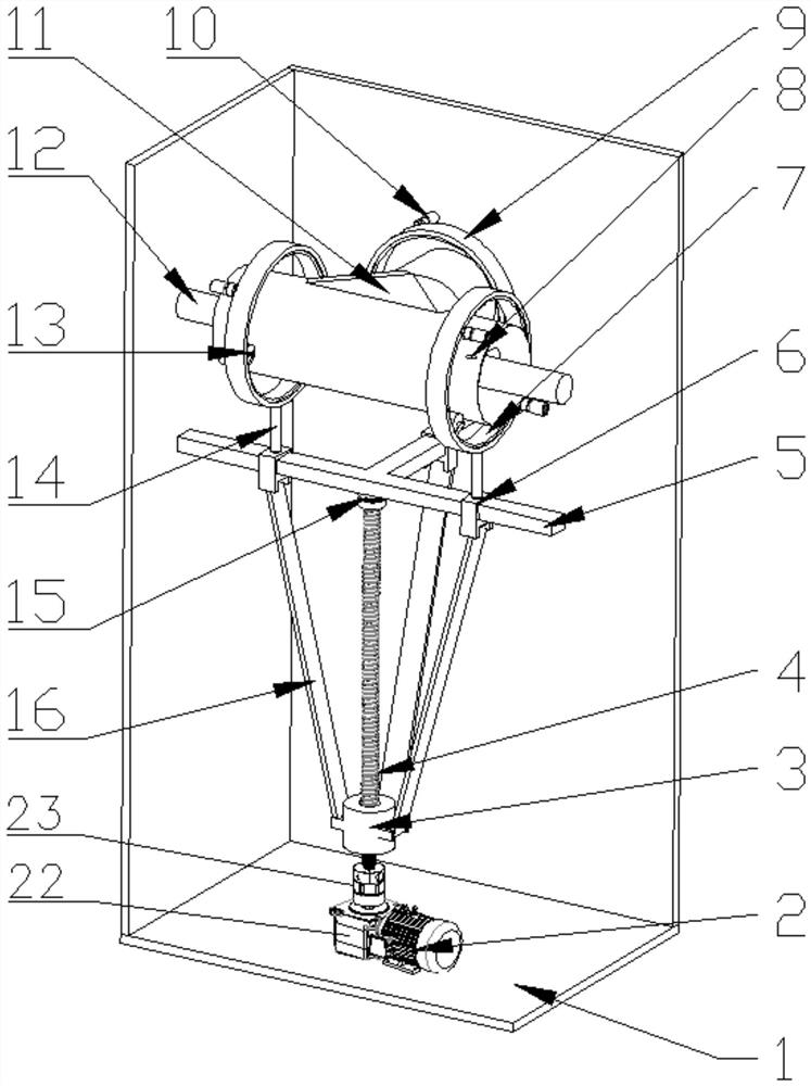 Cable winding device for three-way thermoplastic