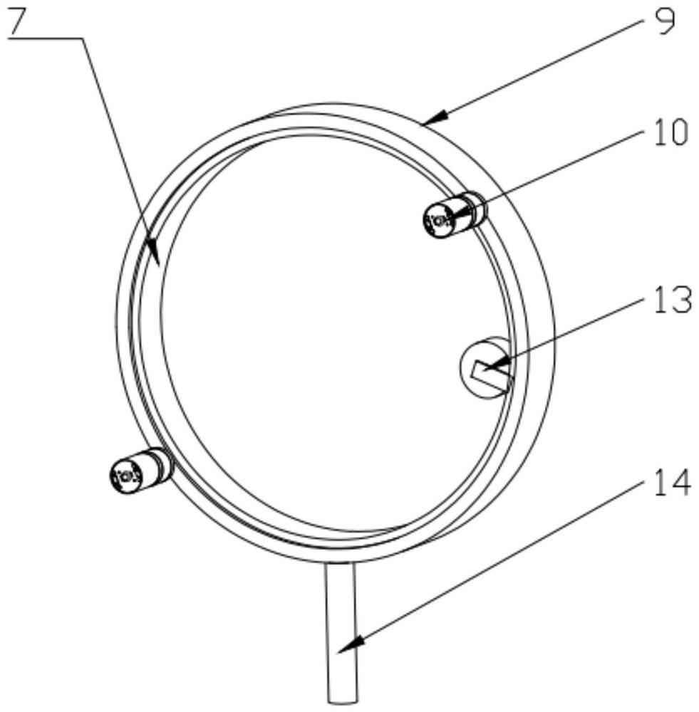 Cable winding device for three-way thermoplastic