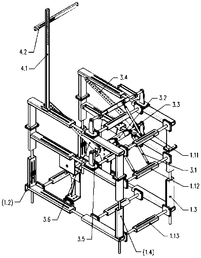 Tractor hood opening and closing reliability testing device