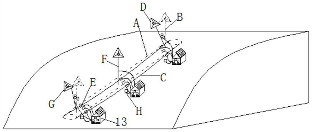 A pipeline displacement monitoring system and method