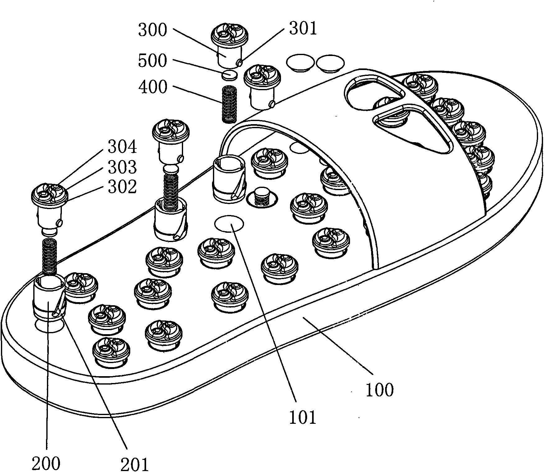 Healthcare massage shoes