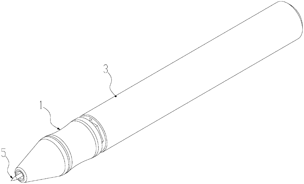 Novel gesture pressing pen