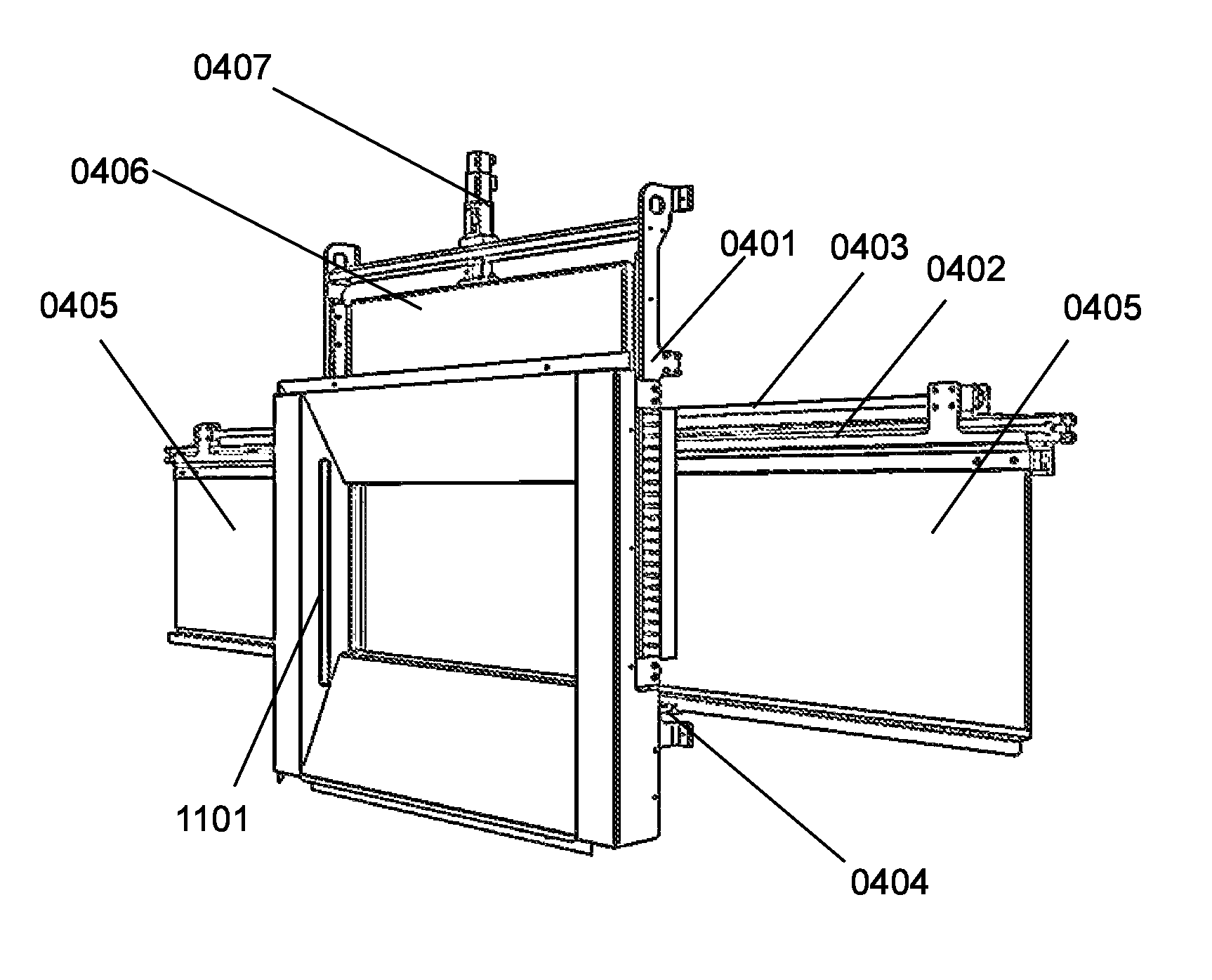 Self-service parcel terminal