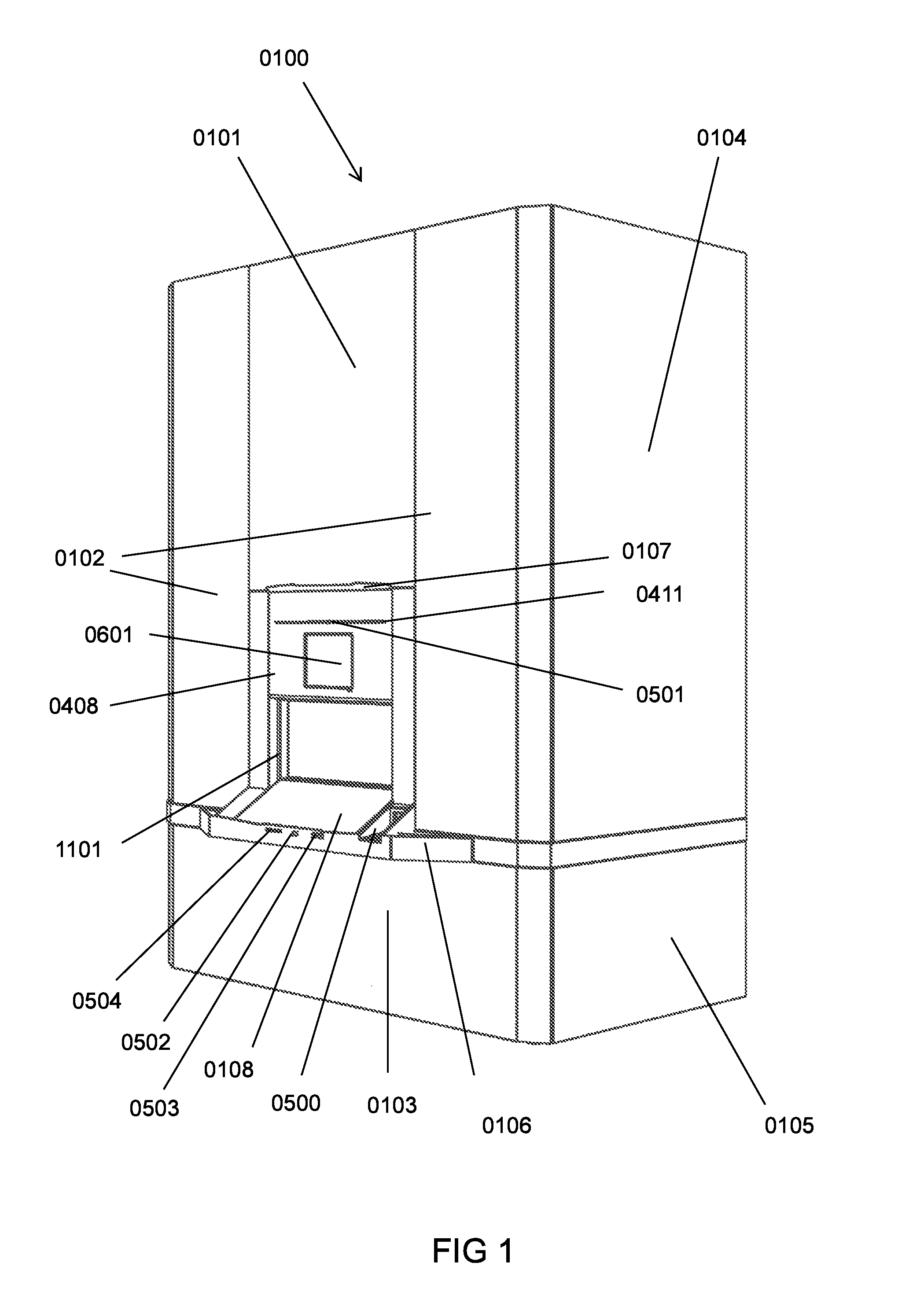 Self-service parcel terminal