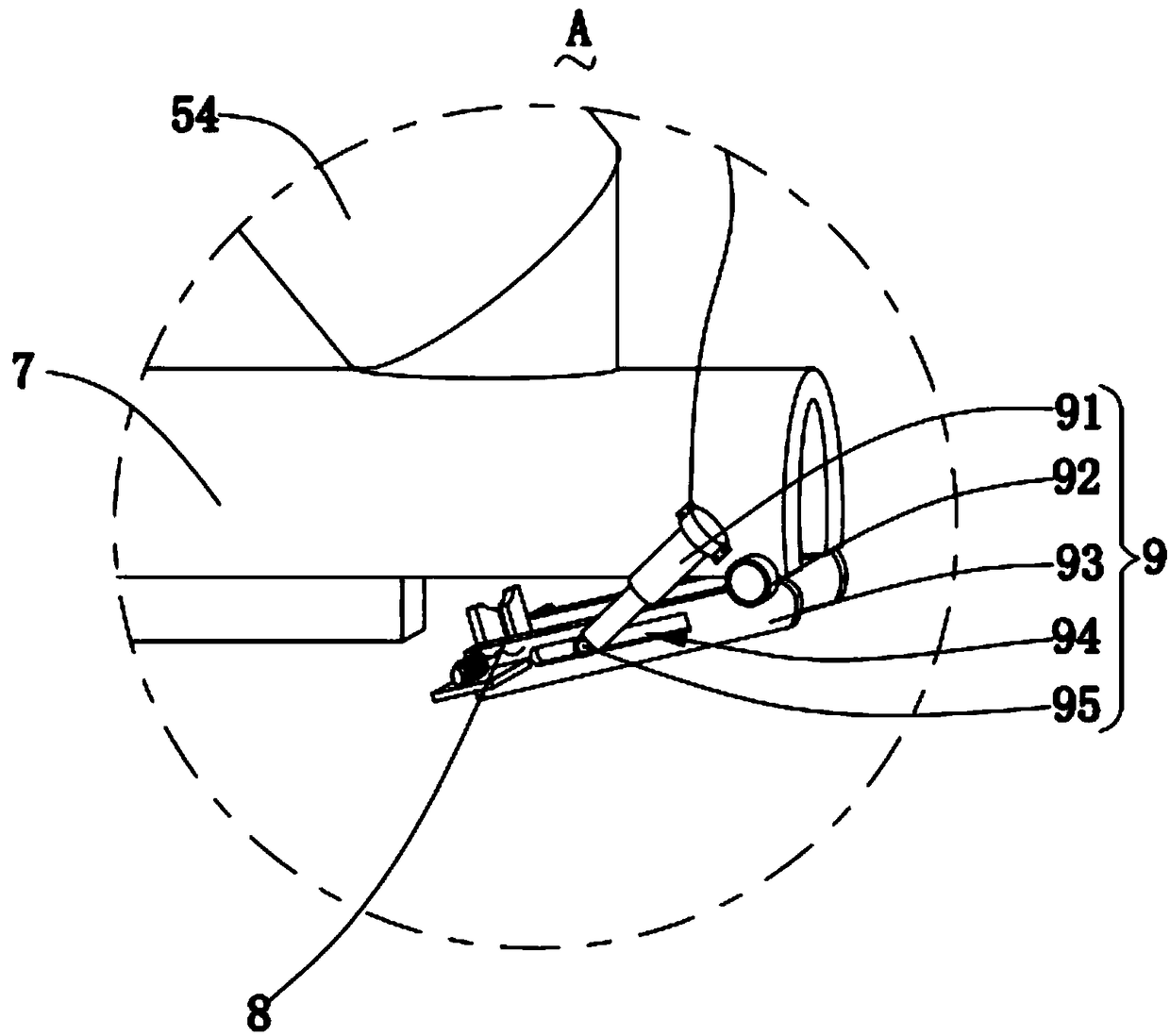 A high-altitude power line maintenance device based on an unmanned aerial vehicle