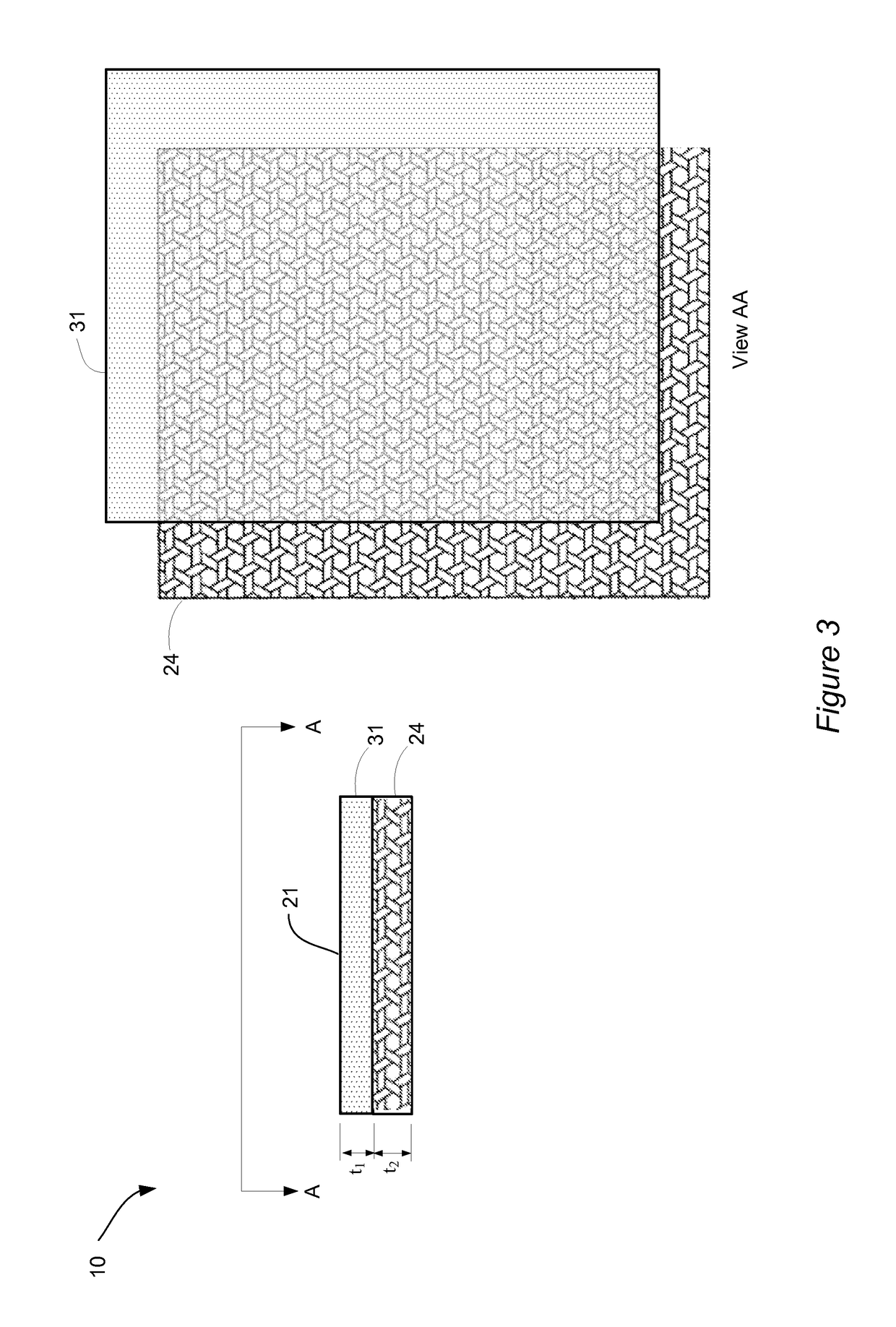 Reflective and permeable metalized laminate