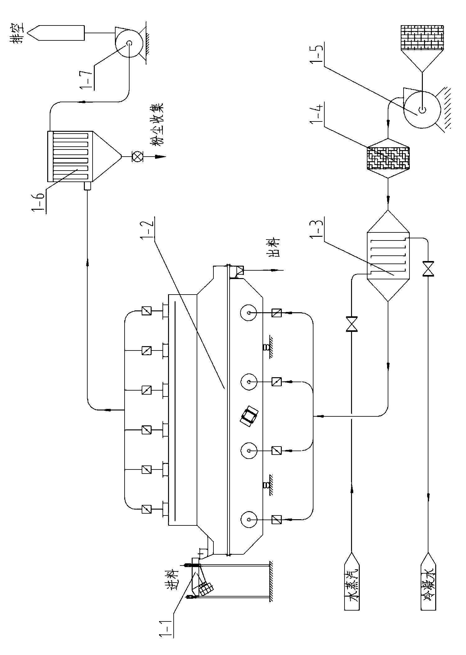 Method for preventing sodium gluconate wet crystals from caking in drying process