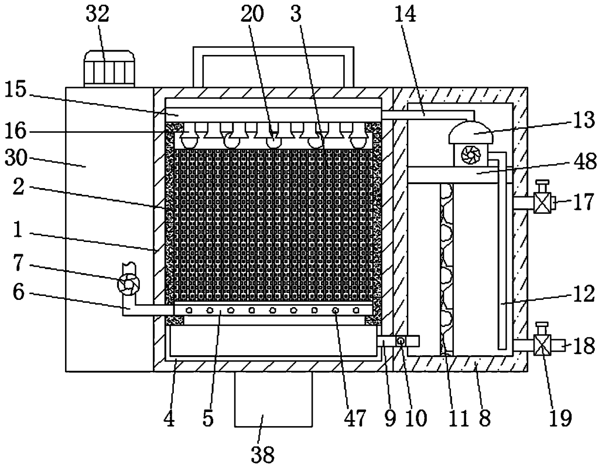 High-efficiency and environment-friendly air purification dust removing equipment