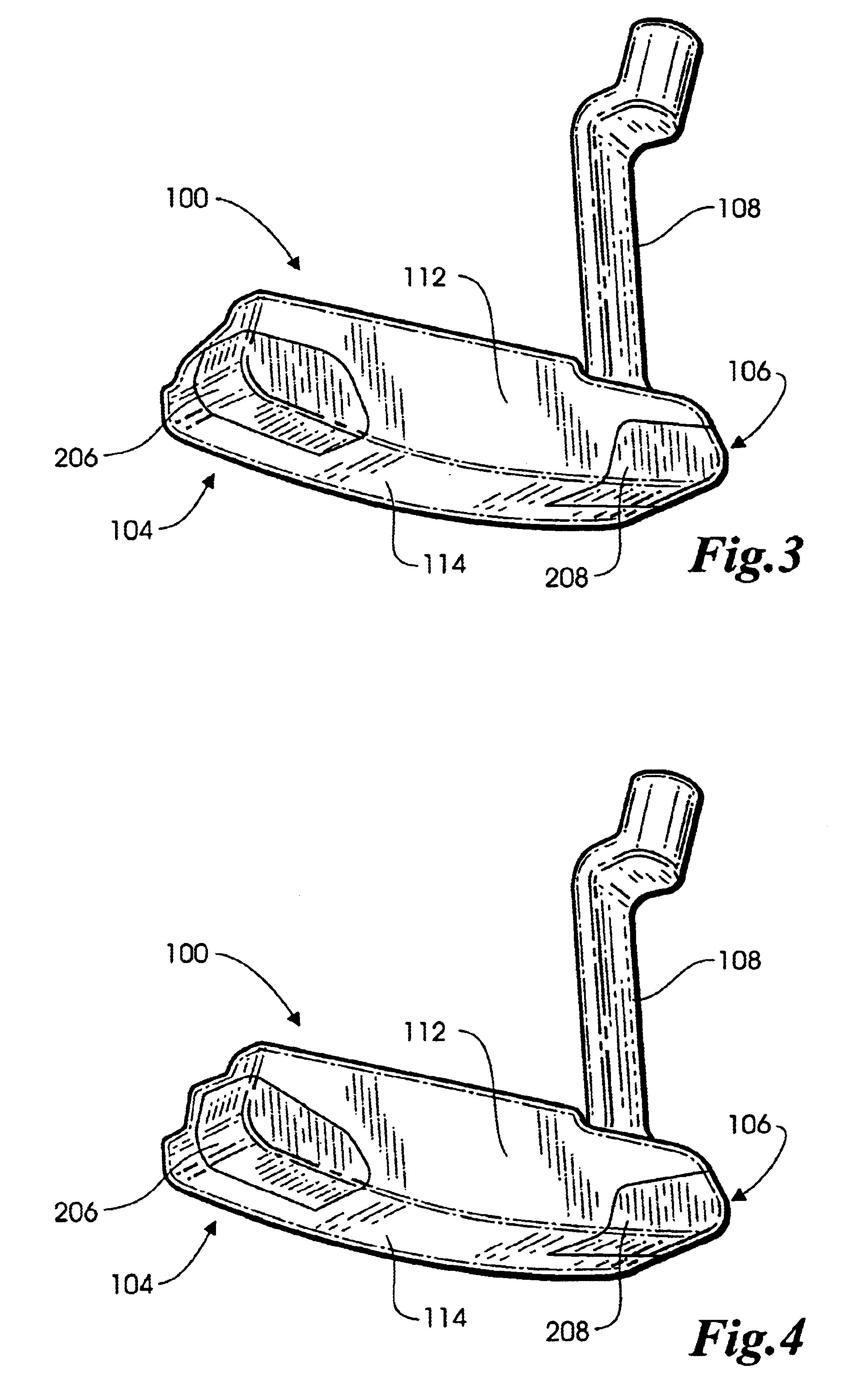 Methods and apparatus for a putter club head with high-density inserts