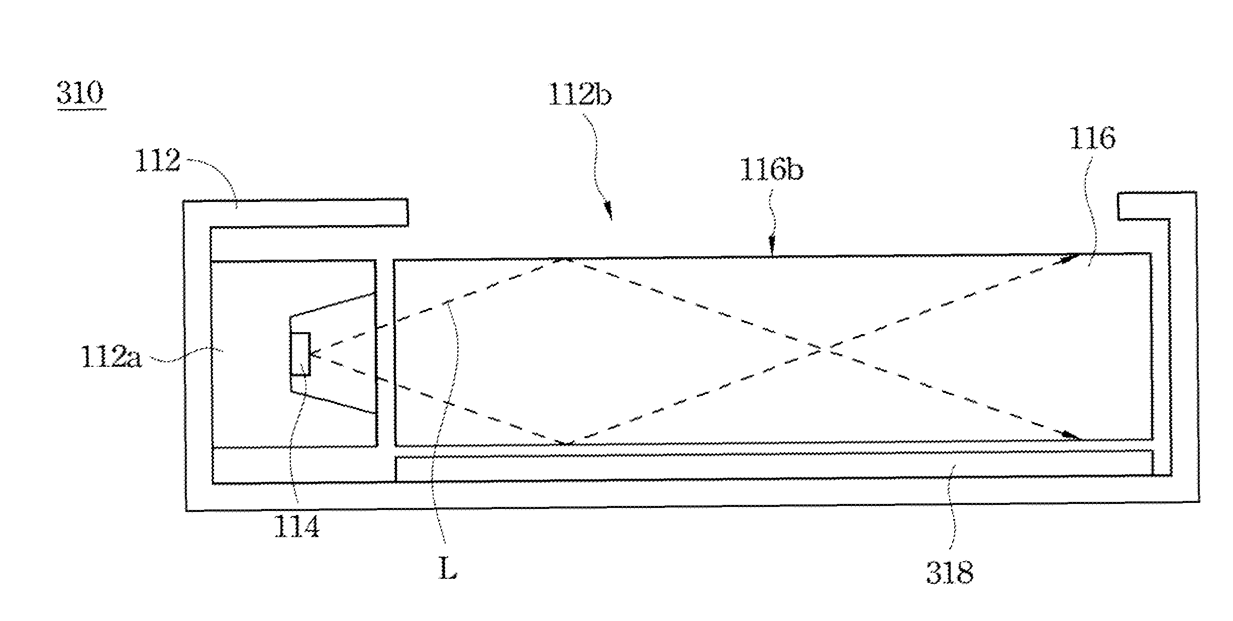 Lighting device and cove lighting module using the same