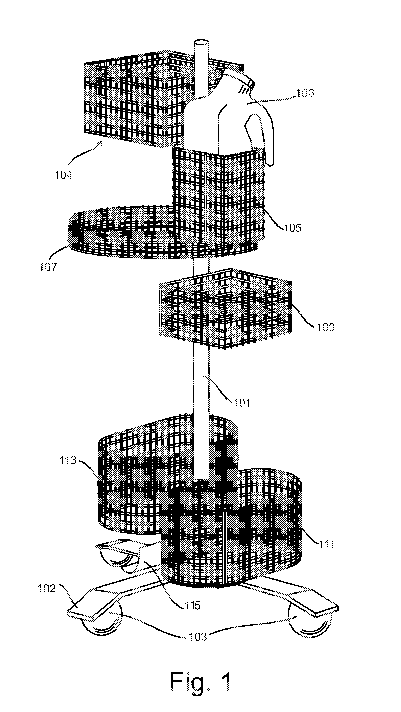 Method for caring for a bedbound patient using a portable bedside toileting storage system