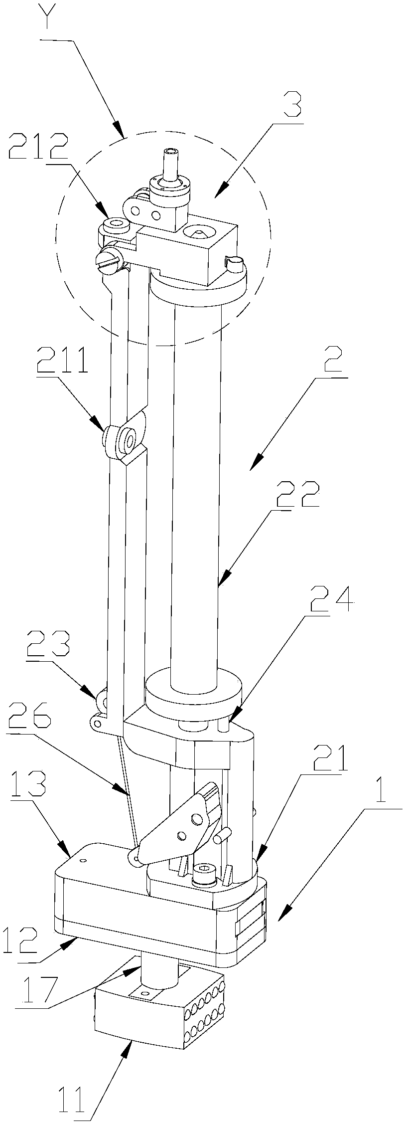 Yarn carrier and three-dimensional braiding machine