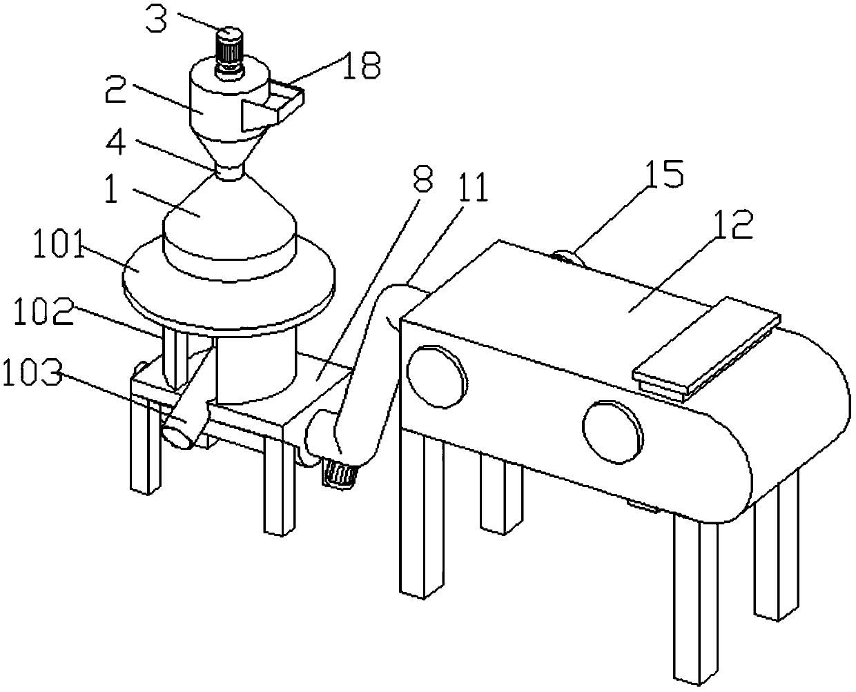 Magnetic separation equipment used in process of recycling copper and nickel salt from waste ABS electroplated parts