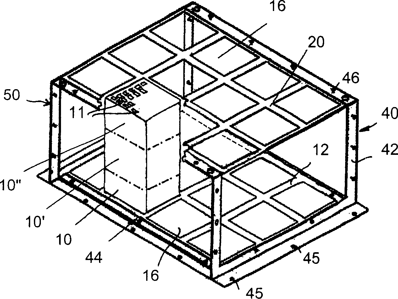 Construction unit for accepting absorbers