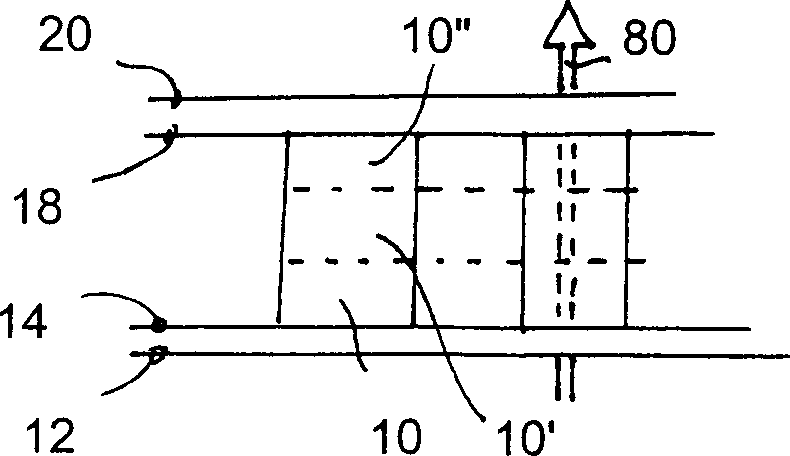 Construction unit for accepting absorbers