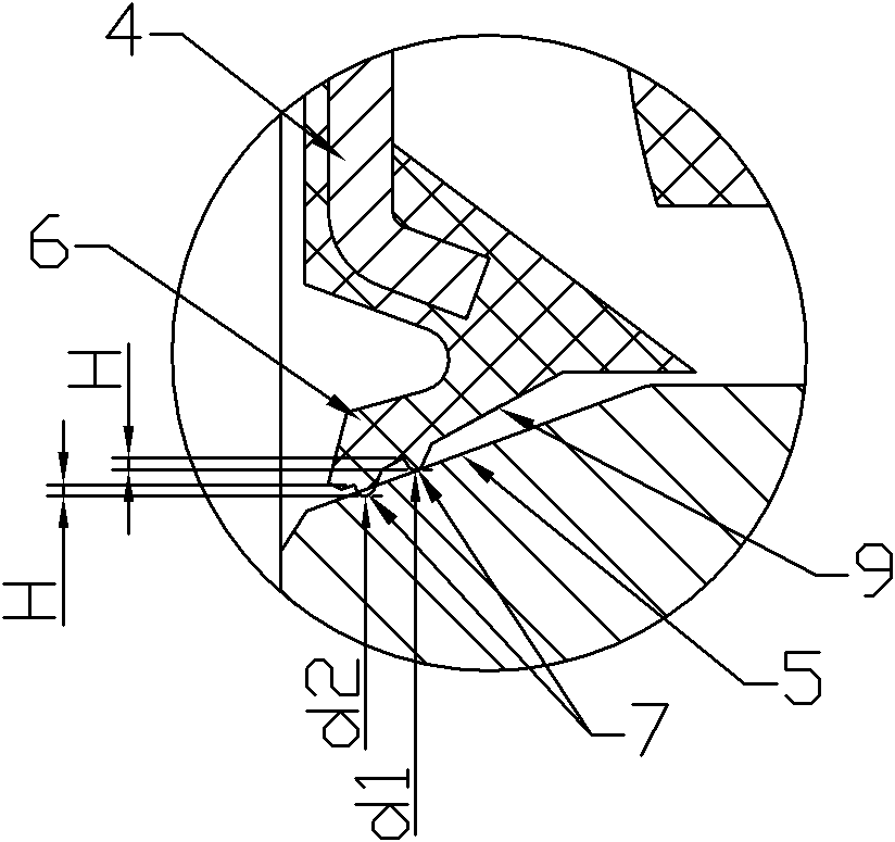 Rolling bearing sealing element and rolling bearing sealing structure