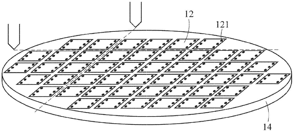 Structure of stacking chips and method for manufacturing the same