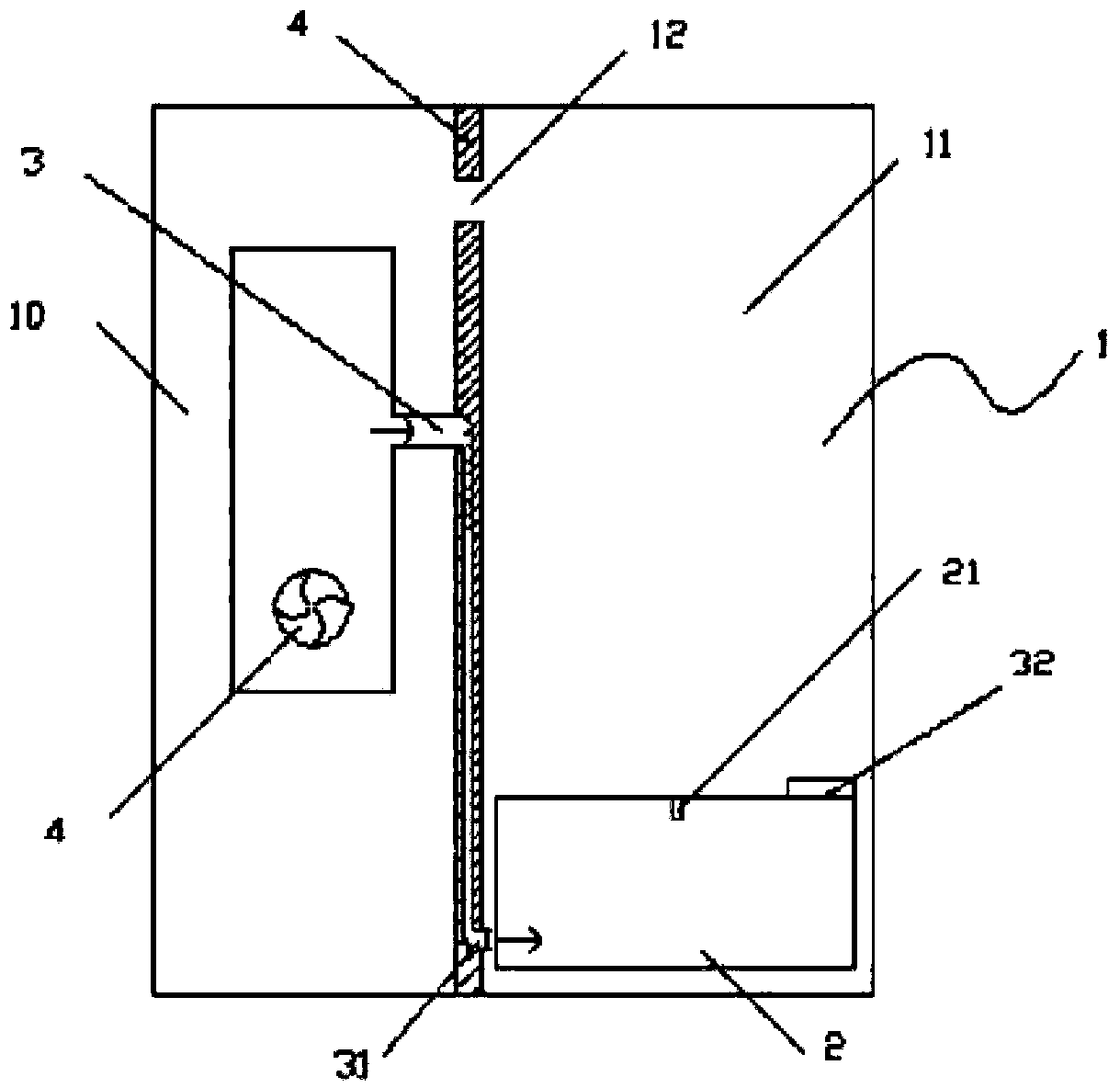 Refrigerator with humidity chamber