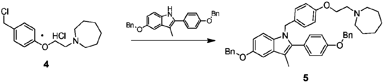 Industrial production method for bazedoxifene acetate