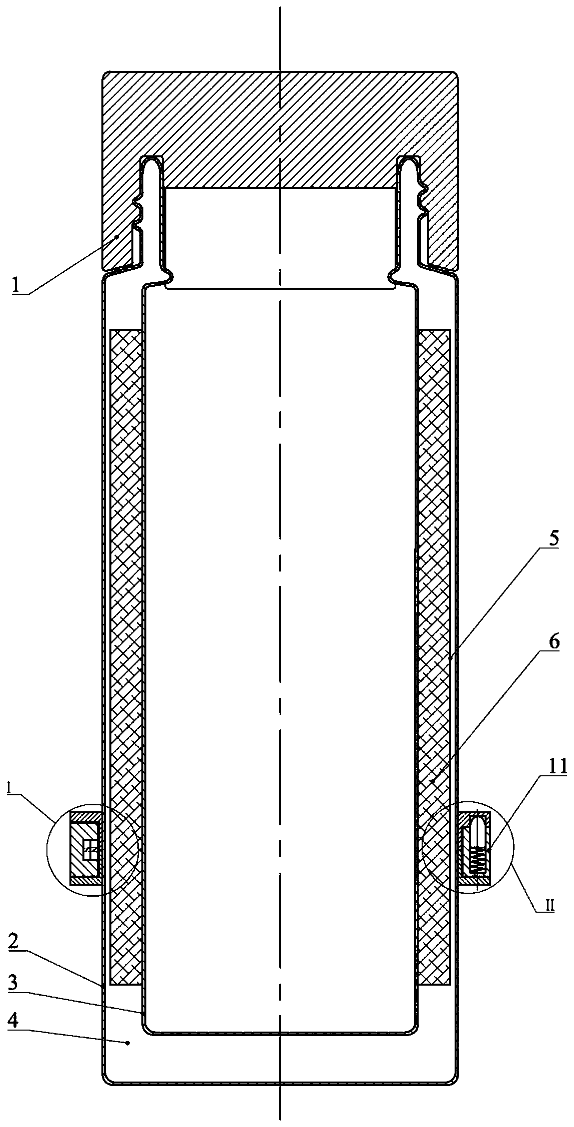 Phase change heat accumulation fast cooling temperature control cup