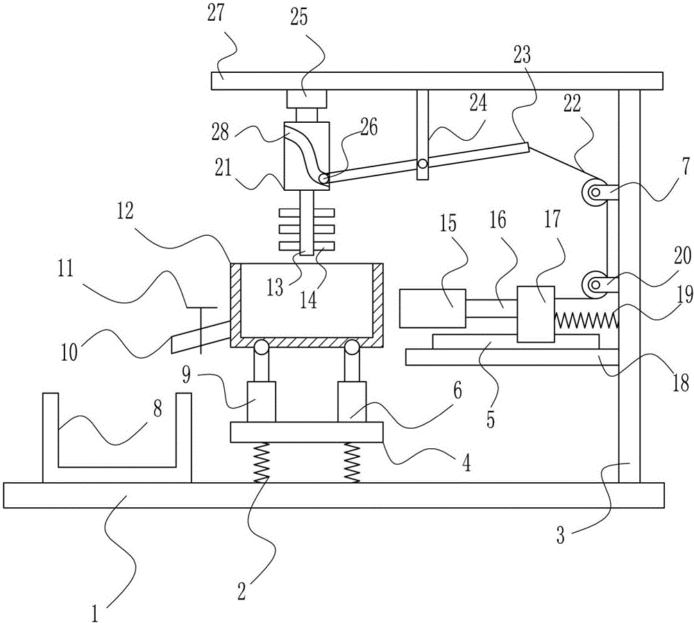 3D printing metal powder material stirring device