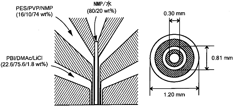 Dual-layer hollow fibers with enhanced flux as forward osmosis membranes for water reuses and protein enrichment